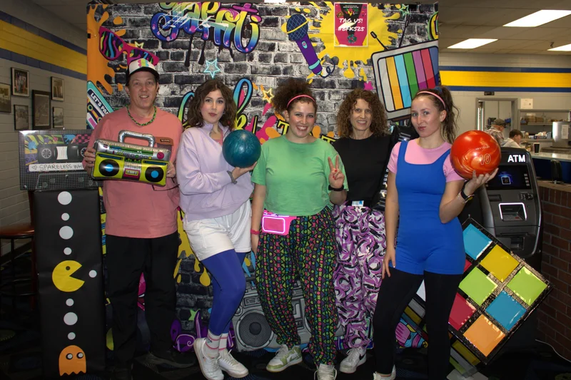 Bowl For Kids' Sake 80s theme team