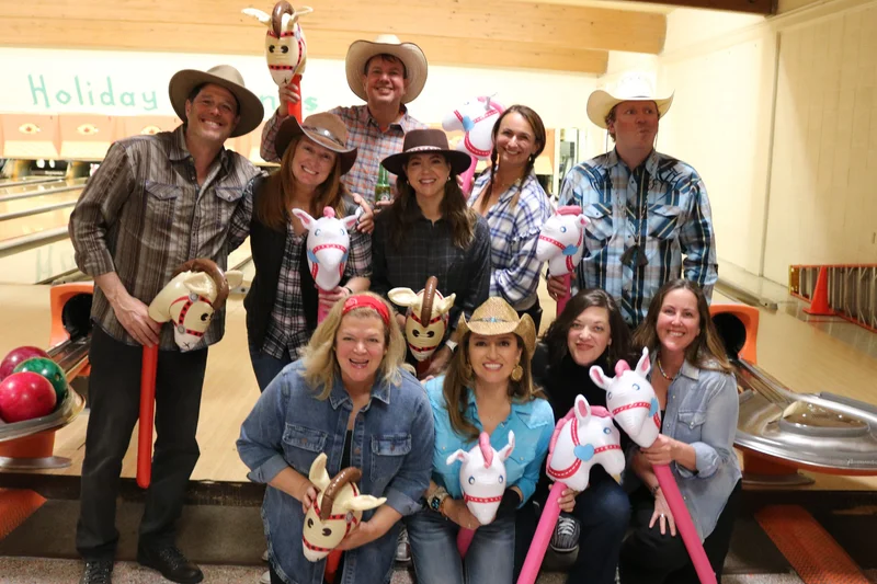 Bowl For Kids' Sake cowboy theme team